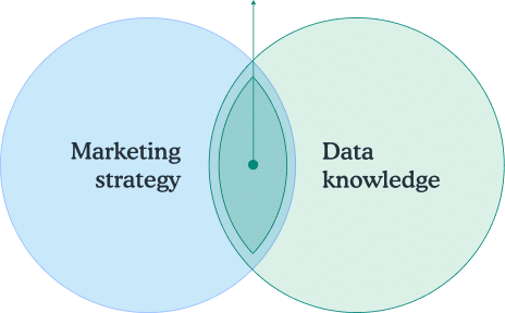 Marketing Strategy & Data Knowledge venn diagram